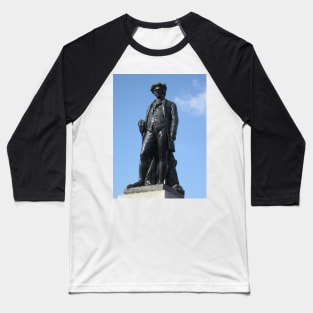 Rabbie Burns Statue In George Square, Glasgow Baseball T-Shirt